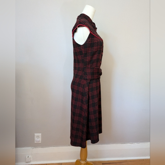 Damzels Western Plaid Dress - Picture 4 of 8